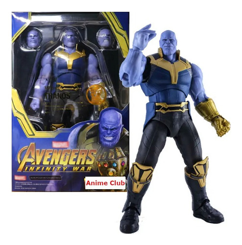 Figura Thanos Infinity Con Accesorios Intercambiables