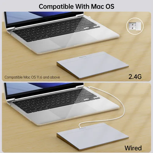 Sistema Recargable Trackpad Windows 10/11 Con Batería T02