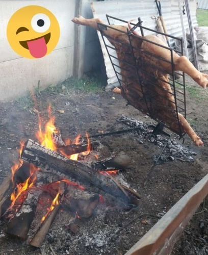 Imagen 7 de 10 de Asador Criollo Estaca Mantera 50x70 Brasas Argentina®