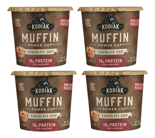 Kodiak Muffin Protein-packed Chocolate Chip 67 G (4pz)