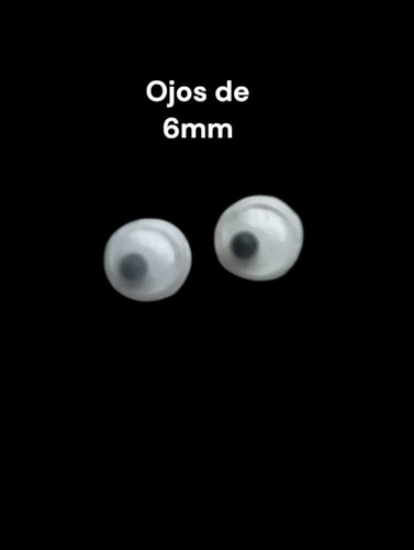 Ojos Movibles De 6mm Para Muñecos Manualidades