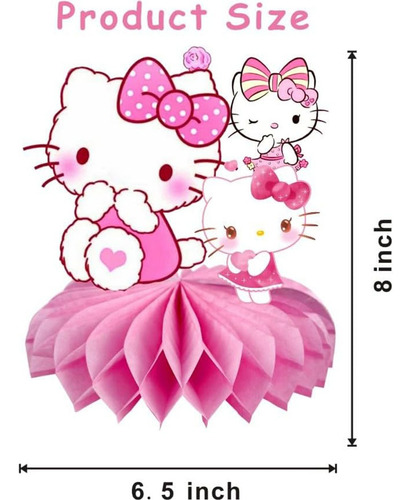 8 Centros De Mesa Para Fiesta Con Tematica De Hello Kitty