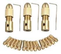 Comprar Mini Porta Brocas Mechas Mini Mandril Taladro 0.5 A 3mm 3set