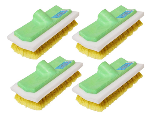 Vassoura Lava Ônibus Nylon Com Espuma Rosca 28mm - 4 Peças