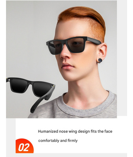 Gafas De Sol Inteligentes Bluetooth 5,0 Micrófono Llamada Hd