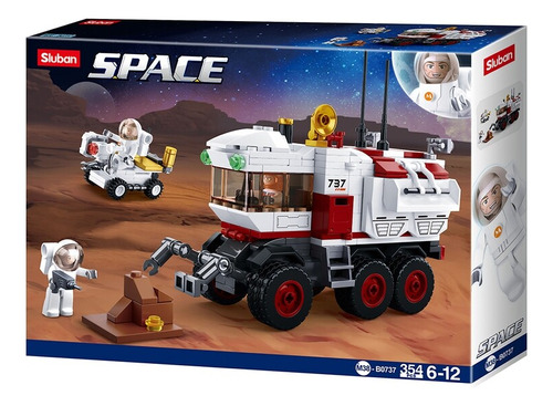 Juego Bloques Sluban Estación Espacial Mars Rover 354 Pzs Ub