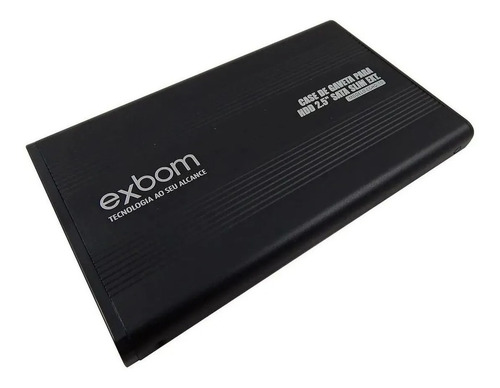 Case Para Hd Notebook Sata Slim 2.0 Externo Exbom Sata