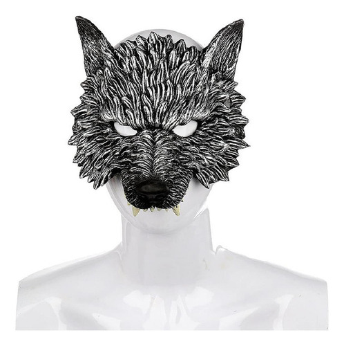 Navidad Máscara De Lobo De Halloween Media Cara Máscara