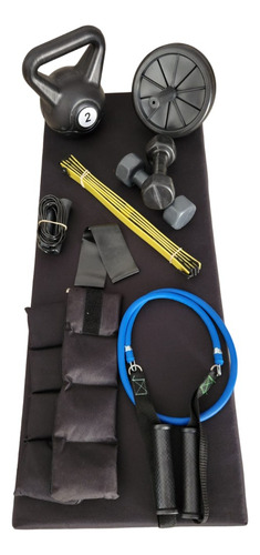 Kit Entrenamiento Funcional N1, Fitness. Casa Negro