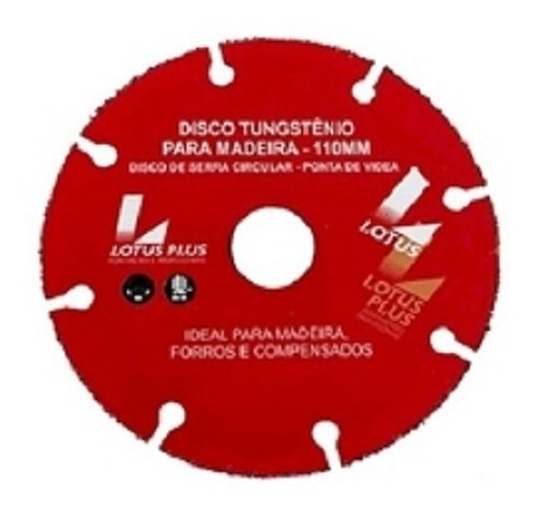 Disco Tungstenio Para Madeira 110mm Lotus - 3256