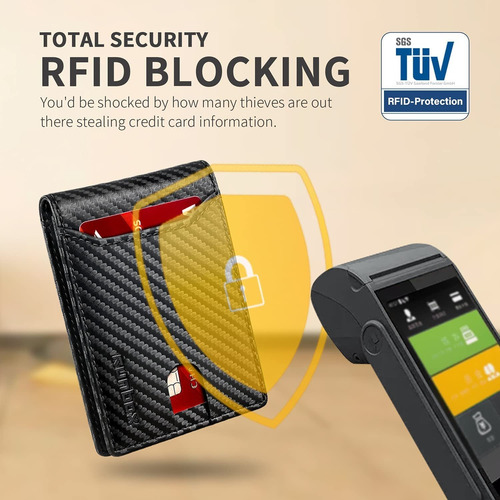 Billeteras Runbox Para Hombres Bloqueo Rfid Gran Capacidad