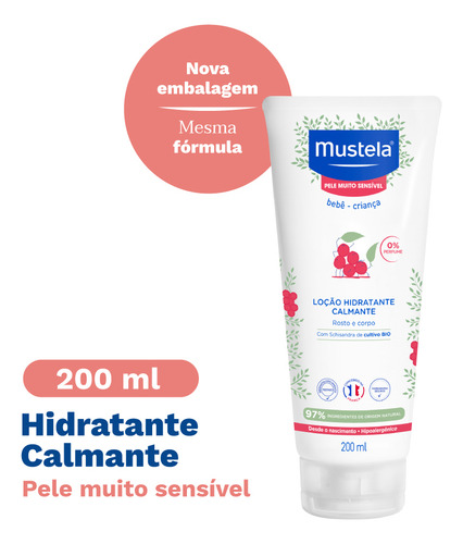 Mustela Hidratante Calmante Para Pele Muito Sensível 200 Ml