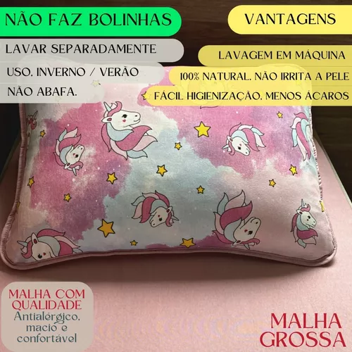 Jogo Lençol Infantil Menino Menina Personagem Solteiro Macio