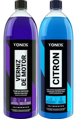 Verniz De Motor + Lava Auto Desengraxante Citron Vonixx