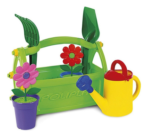 Brinquedo Kit De Jardineiro Infantil De Plástico Poliplac