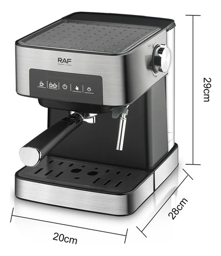 Máquina Café Espresso Espumador De Leche Antigoteo Raf R.136