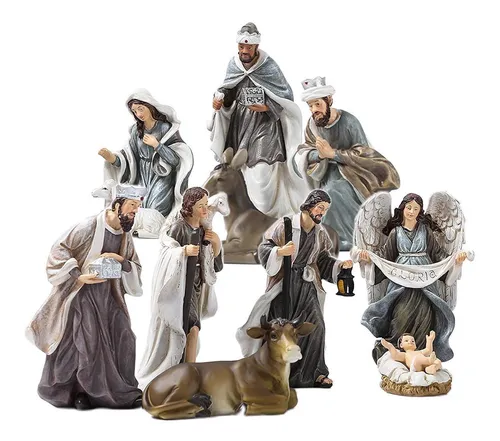 comprar 12x Resina Esculpido Samll Natividad Set Escena Pequeños
