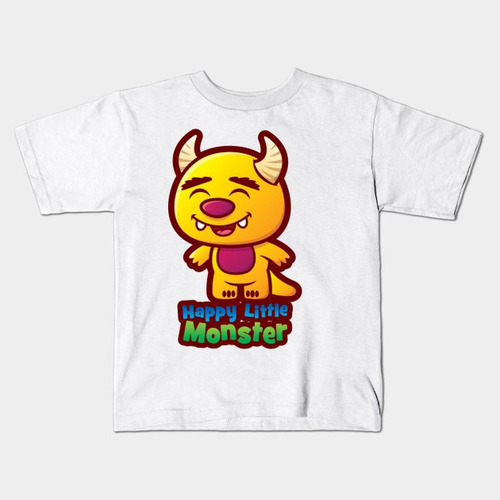 Remera Blanca Bichos Niño Niña Monstruos A 10