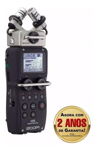 Gravador Digital Portátil De Áudio Zoom H5 Handy Recorder