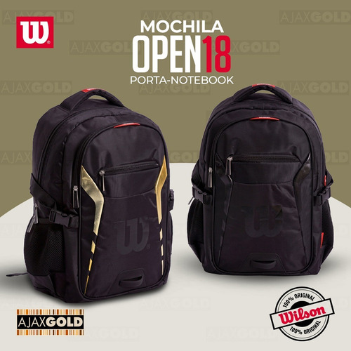 Imagen 7 de 9 de Mochila Wilson Original Porta Notebook Urbana Deportes Gym
