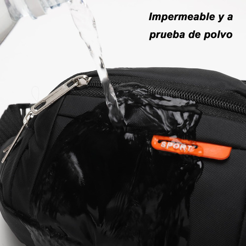 Cangurera Deportiva Multifuncional 3 Piezas Para Viaje