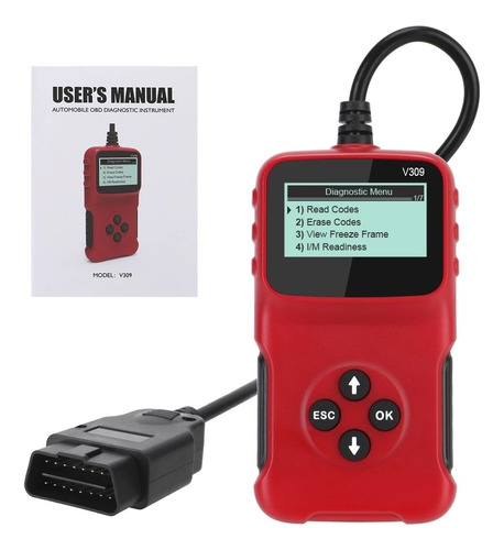 Imagem 4 de 8 de V309 Obd2 Ferramenta De Diagnóstico De Carro Apagar Código D