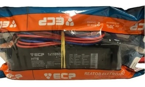 Reator Eletronico P/uma Lampada (1x110/85w) Bivolt Ecp