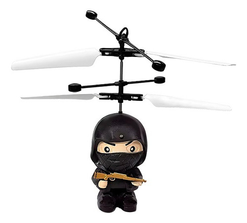 Mini Dron Helicóptero Forma Ninja Juguete Sensor Anti Choque