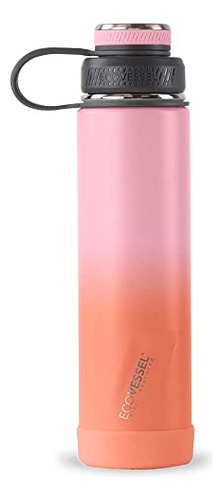 Botella De Agua De Acero Inoxidable Ecovessel Con Tapa