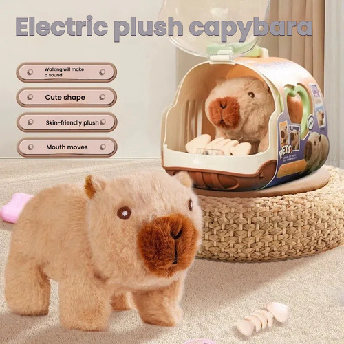 Juguete De Peluche Eléctrico Para Caminar, Modelo De Carpinc