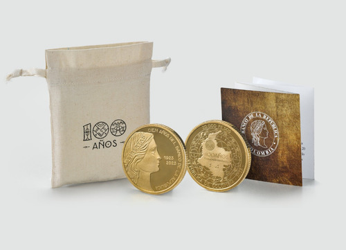 Moneda Conmemorativa 100 Años Banco De La República