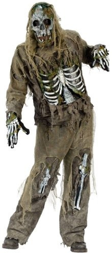 Funworld Men's Skeleton Zombie, Yellow Yellowish, Disfraz De