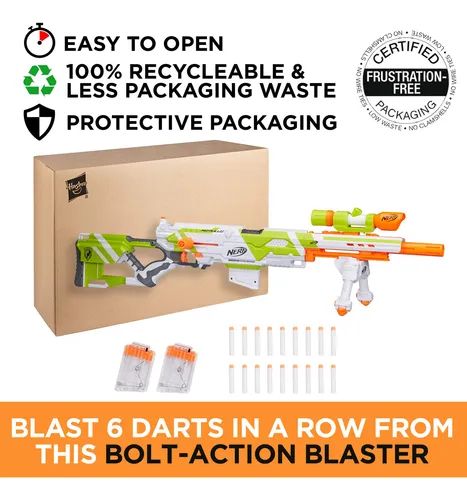 Nerf Longstrike Modulus Toy Blaster Con Extension De Barril,