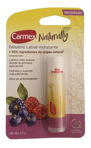 Carmex Bálsamo Labial Hidratante Con Fps15 Frutos Rojos 