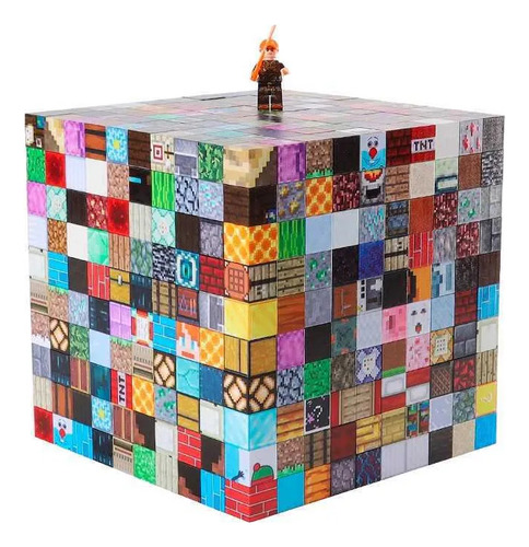 136 Piezes +8 Muñecas Bloques Magnéticos Minecraft Construct
