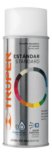Pintura En Aerosol Blanco Mate Bote Tradiciona 400 Ml 102820
