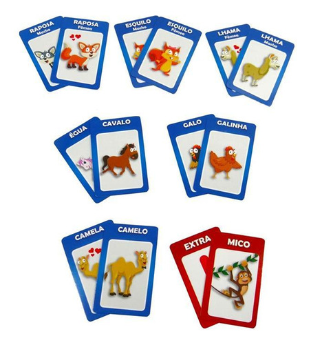 Jogo Da Memoria Mico 2 Em 1 Com 55 Cartas Brinquedo Infantil