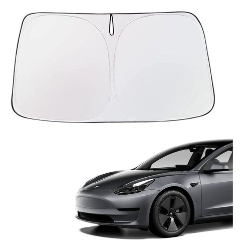 Topfit Tesla Model 3 Y - Parasol Para Parabrisas Delantero,