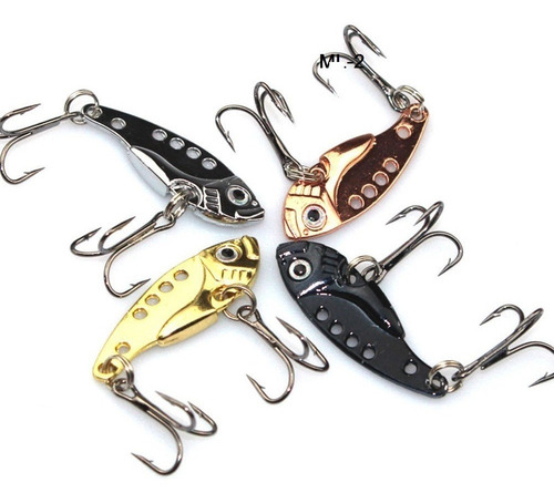 4 Rattlins Metalicos Para Pesca! 5 Gr Maton! 4 Colores Pesca Color Variado