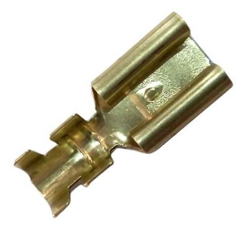 Imagem 2 de 4 de Terminal Encaixe Fêmea Automotivo Tipo Faston 10mm - 5 Peças