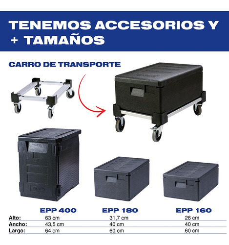 Contenedor Isotermico Epp 180, 28 Litros Alto 31,7 Cm