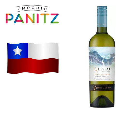 Vinho Branco Chileno Queulat Sauvignon Blanc 2022 750ml