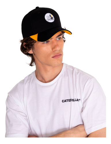 Gorro Caterpillar 6 Panel Triangle Ins Pitch Black - Hombre