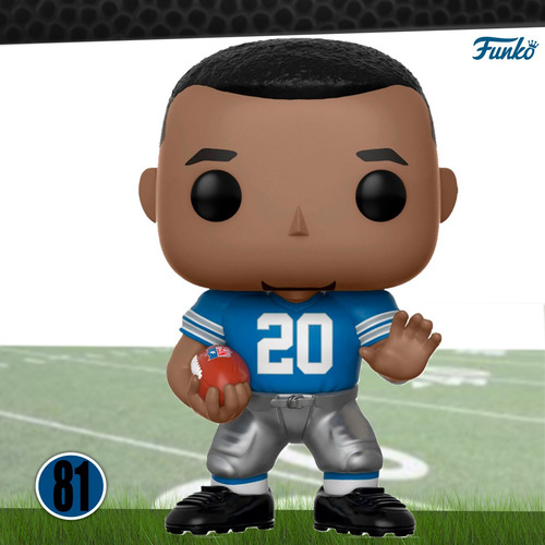 Funko Pop Barry Sanders #81 Nfl Detroit Lions Home Original