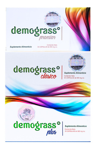 Kit Con 1 Caja Demograss Clasico Plus Premier 30 Cáp