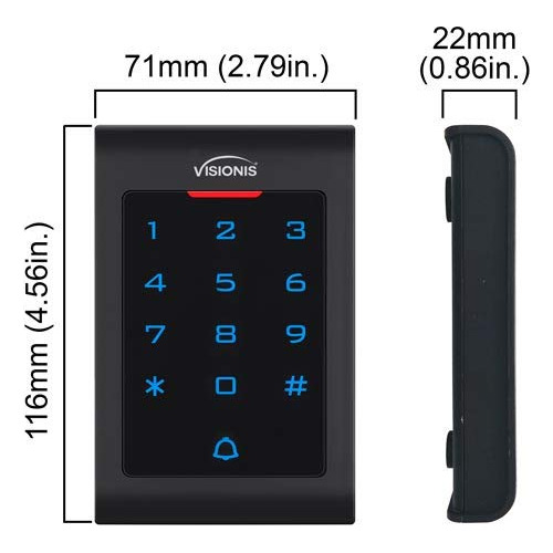 Visionis Fpc-5322 Sistema Control Acceso Una Puerta Salida