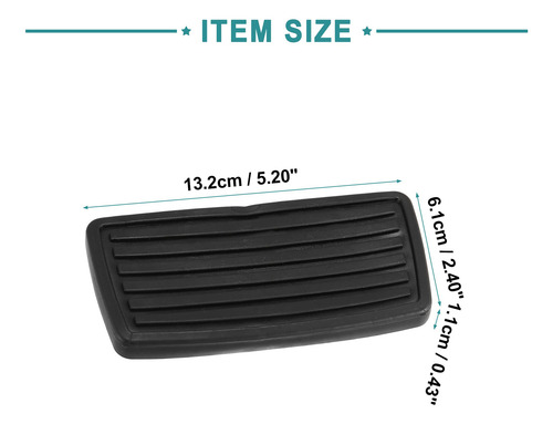 Funda Pedal Embrague Freno Automotriz Honda Accord Negro