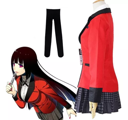 Anime Kakegurui Yumeko Jabami Costumes 6pcs/set 