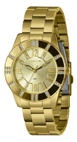 Relógio Feminino Lince Lrg4732l40 C2kx Casual Dourado