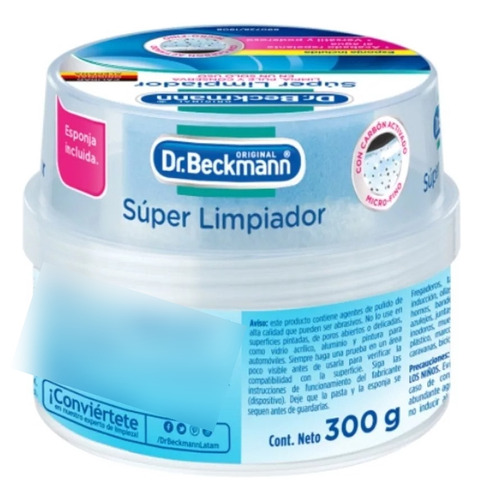  Super Limpiador Con Esponja -  Pote 300g - Dr. Beckmann